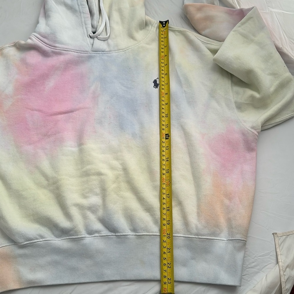 Ralph Lauren Polo multicolor pastel tie dye hooded sweatshirt - Picture 8 of 8